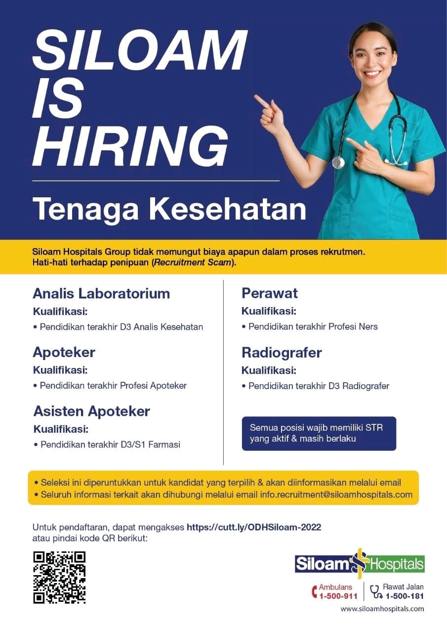 SILOAM IS HIRING TENAGA KESEHATAN